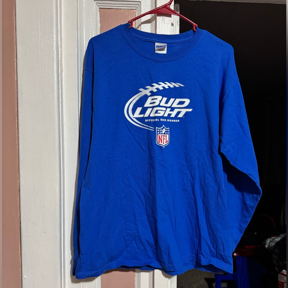 Gildan Blue Long Sleeve Tee